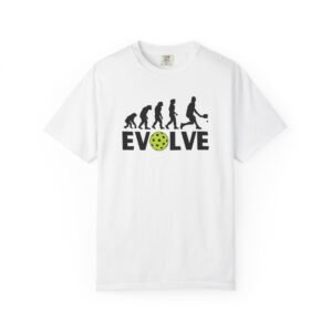 Evolve Unisex Garment-Dyed T-Shirt - Fun Evolution Design, Casual Wear, Unique Gift for Sports Lovers, Perfect for Birthdays, Eco-Friendly